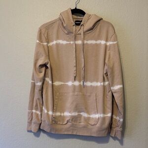 Mono B Tan and White Tie-Dye Hoodie